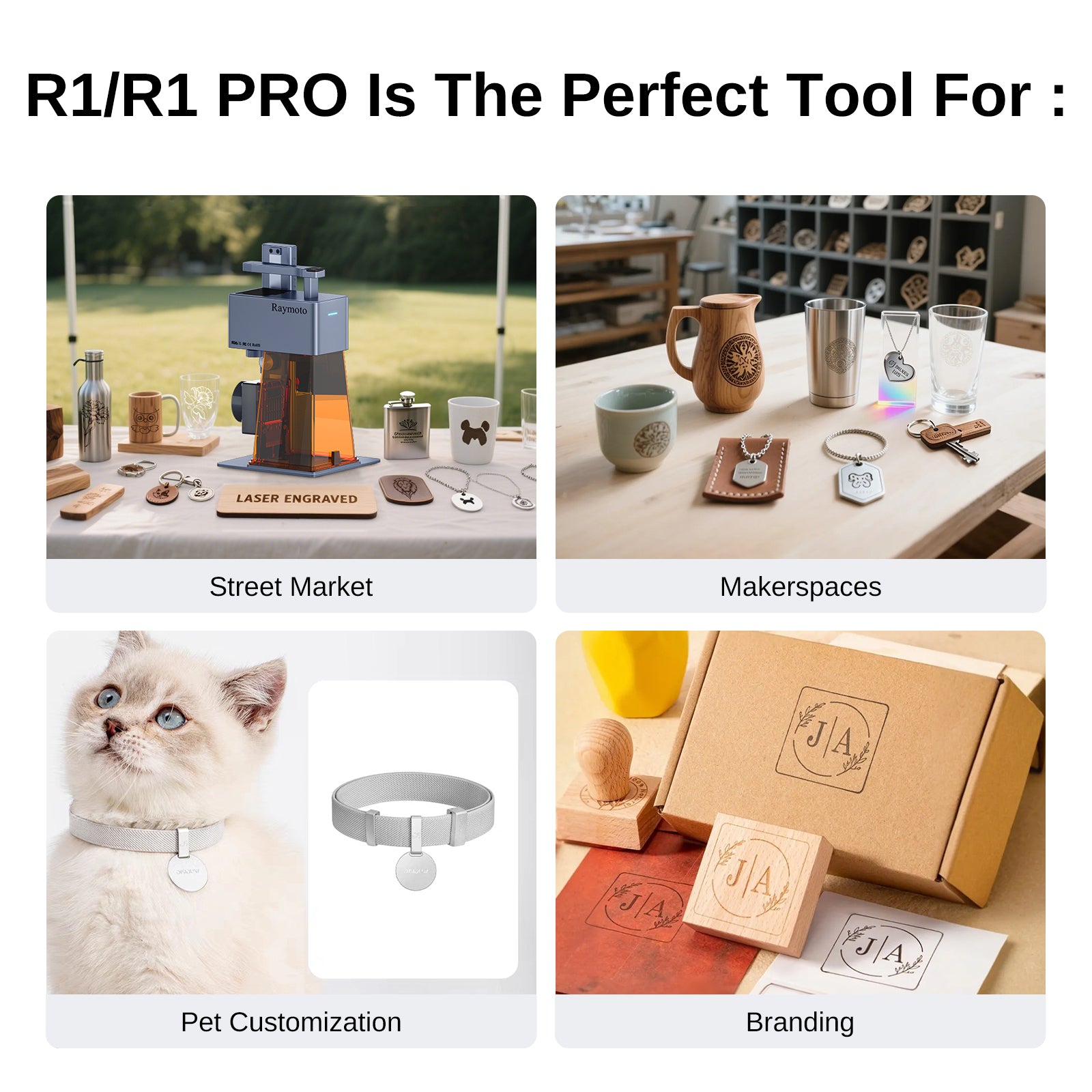 Portable Handheld Laser Engraving Machine Raymoto R1/R1 PRO (10W