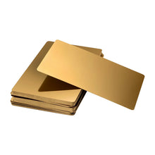 Aluminum metal business cards
