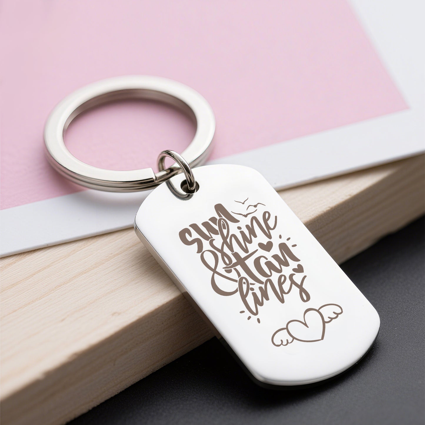 Stainless steel military pendant necklace