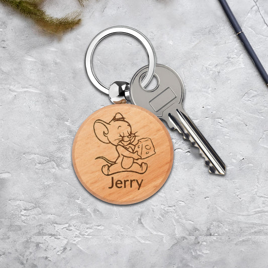 Blank wooden keychain