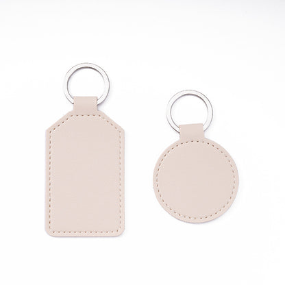 Blank leather keychain
