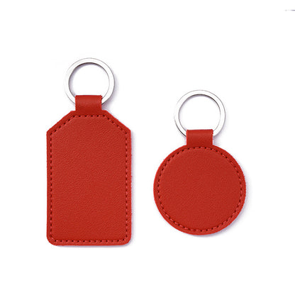 Blank leather keychain