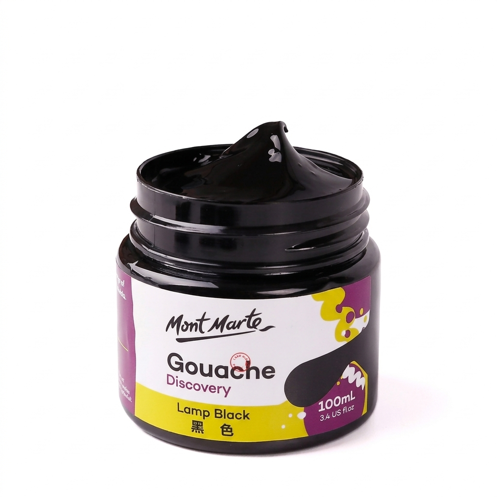 Black gouache pigment for Laser Engraving Glass & Transparent Materials